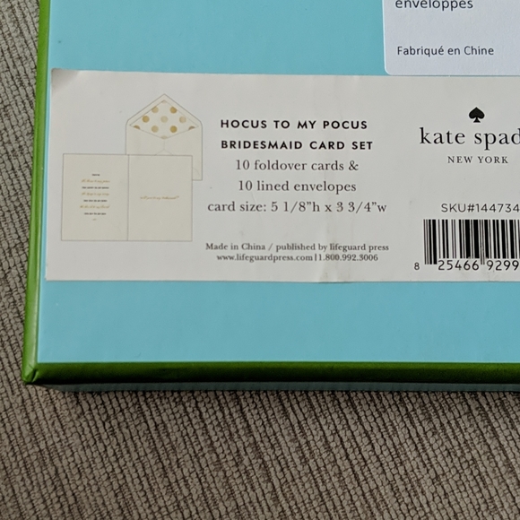 Kate Spade Hocus To My Pocus Bridesmaid Card Set - Picture 5 of 6